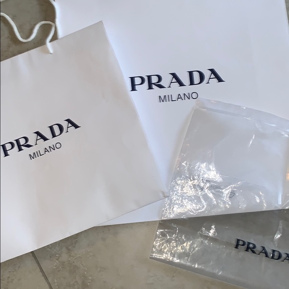prada paper bag
